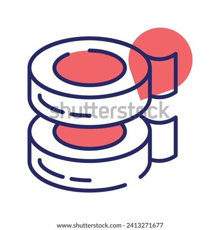 Adhesive tape vector design, isolated on white background, ready to use in website and mobile apps