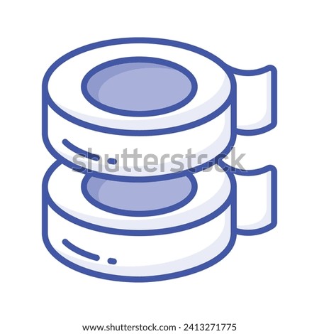 Adhesive tape vector design, isolated on white background, ready to use in website and mobile apps