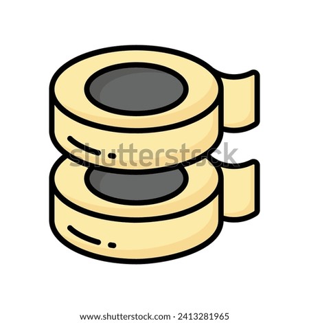 Adhesive tape vector design, isolated on white background, ready to use in website and mobile apps