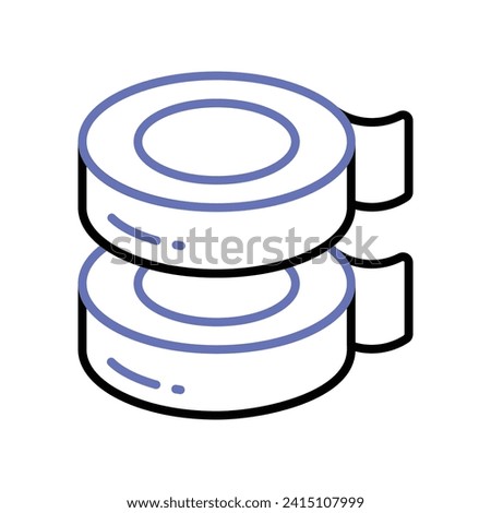 Adhesive tape vector design, isolated on white background, ready to use in website and mobile apps