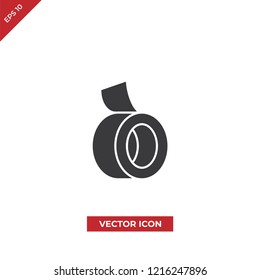 Adhesive tape vector icon