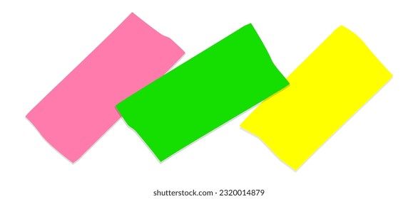 Adhesive tapes. Set of colorful office glue paper stripes.
Sticky bandages. Realistic tape
bands. Torn papers. Vector illustration