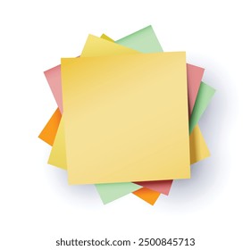 Adhesives note. Sticky note or post it reminder.