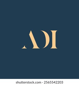 ADI abstract letter logo design. This logo is designed by three abstract letters.