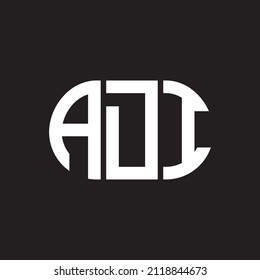 ADI letter logo design on black background. ADI creative initials letter logo concept. ADI letter design.