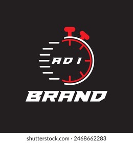 VECTOR del logotipo de la letra de ADI Único atractivo creativo moderno diseño inicial color blanco sobre fondo de color negro Diseño del logotipo de la letra de ADI
