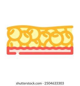 adipose tissue obesity overweight color icon vector. adipose tissue obesity overweight sign. isolated symbol illustration