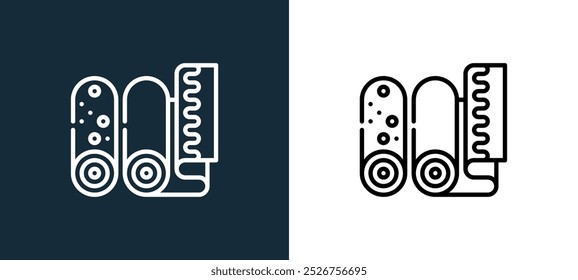 adire icon isolated on white and black colors. adire outline linear vector icon from nigeria collection for mobile apps, web and ui.