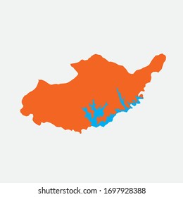 In Adiyaman in Turkey. Vector drawing.