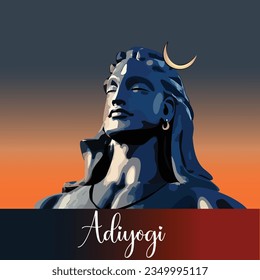 Adiyogi : The source of Yoga.Mavashivarathri...Statue of lor shiva svg