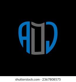 ADJ letter logo creative design. ADJ unique design.

