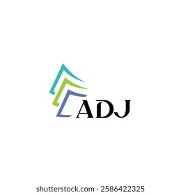ADJ letter logo design on white background. Creative  modern ADJ letter logo design. Vector design.
Letters ADJ, ADJ logo  vector template. 