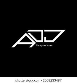 ADJ diseño de logotipo, ADJ logotipo simple y moderno. ADJ diseño de alfabeto lujoso  