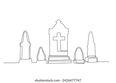 Adjacent graves are usually the graves of one family. Burial one-line drawing