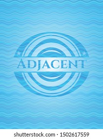 Adjacent water wavec oncept emblem. Vector Illustration. Detailed.