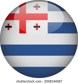 Adjara 3D Rounded Country Flag Icon