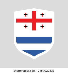 Adjara Flag Guard Shield Icon Vector