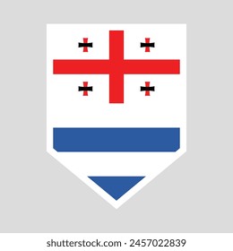 Adjara Flag Guard Shield Icon Vector