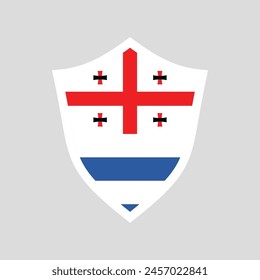 Adjara Flag Guard Shield Icon Vector