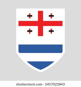 Adjara Flag Guard Shield Icon Vector
