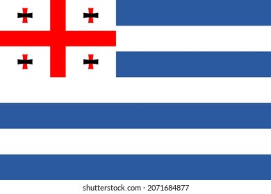 Adjara Flag Vector for Designer.