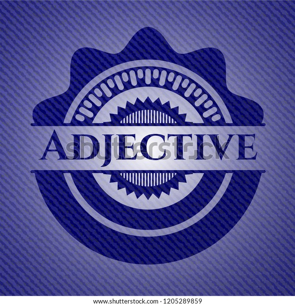 adjective-emblem-denim-high-quality-background-stock-vector-royalty-free-1205289859