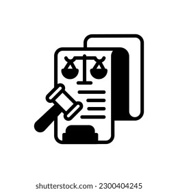 Adjudgement icon in vector. Illustration