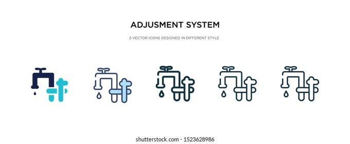 adjusment system icon in different style vector illustration. two colored and black adjusment system vector icons designed in filled, outline, line and stroke style can be used for web, mobile, ui