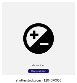 Adjust button sign icon in trendy flat style isolated on grey background, modern symbol vector illustration for web