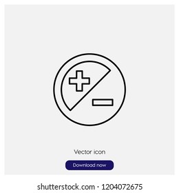 Adjust button sign icon in trendy flat style isolated on grey background, modern symbol vector illustration for web