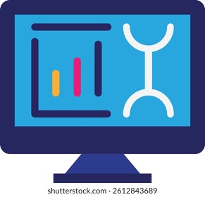 Adjust Computer Settings Icon Vector Flat Illustration