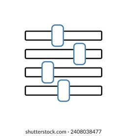 adjust concept line icon. Simple element illustration. adjust concept outline symbol design.