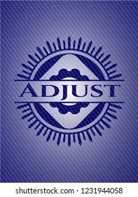 Adjust emblem with jean high quality background