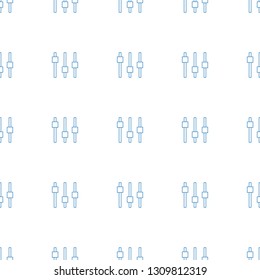 adjust icon pattern seamless white background. Editable line adjust icon. adjust icon pattern for web and mobile.