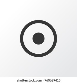 Adjust Icon Symbol. Premium Quality Isolated Dartboard Element In Trendy Style.