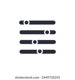 Adjust icon. vector.Editable stroke.linear style sign for use web design,logo.Symbol illustration.