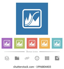 Adjust image curves flat white icons in square backgrounds. 6 bonus icons included.
