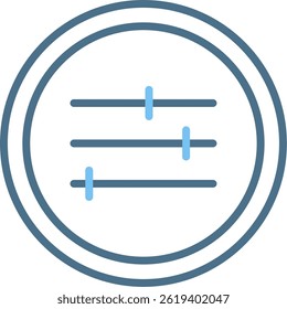 Adjust Line Two Colour Icon