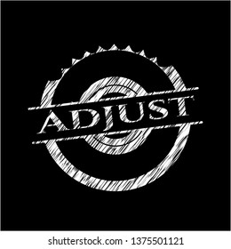 Adjust on chalkboard