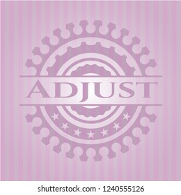 Adjust pink emblem