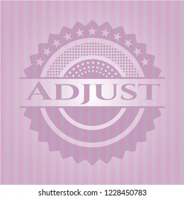 Adjust retro pink emblem