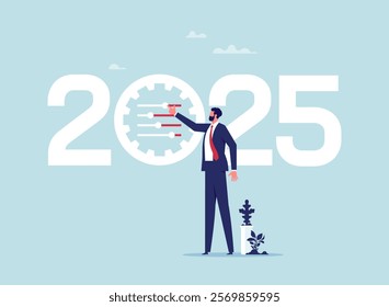 Adjust strategy to cope with changing market conditions in 2025. leadership skills to analyze or optimize work for future success. Businessmen or investors adjust their investment plan