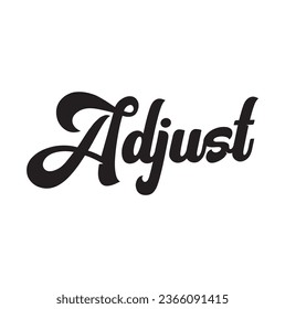 adjust text on white background.