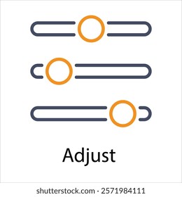 Adjust Vector icon stock illustration