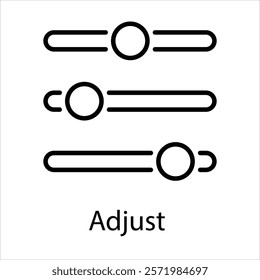 Adjust Vector icon stock illustration