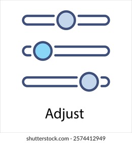 Adjust Vector icon stock illustration