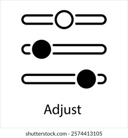 Adjust Vector icon stock illustration