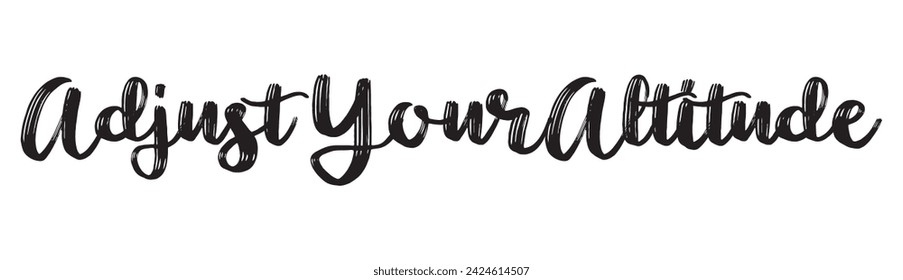 adjust your altitude text on white background.