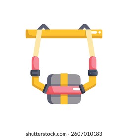 Adjustable Belt for Heavy Load Strength Training. Design of Fitness and Gym Icons.