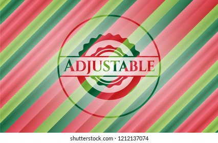 Adjustable christmas badge.